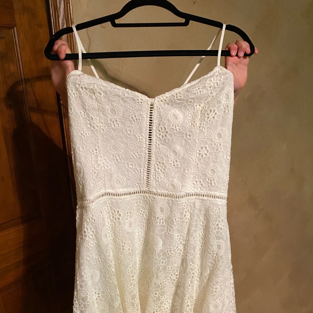 White Eyelet Summer Dress